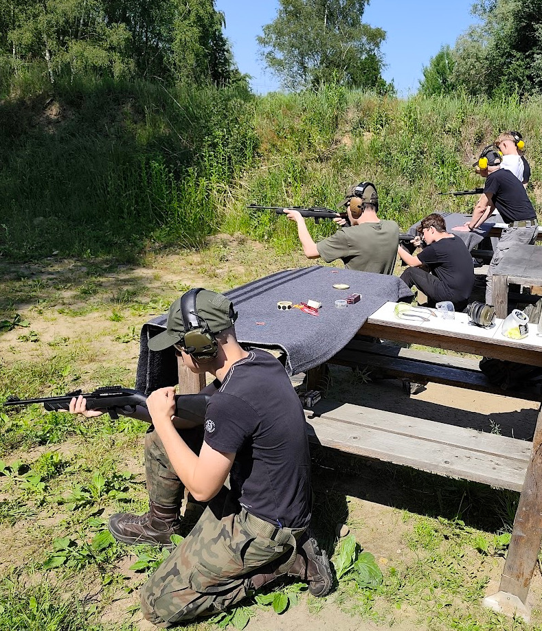 strzelectwo sportowe Szczecin trening XIV LO